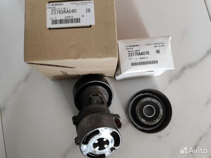 Натяжитель и ролик обводных агрегатов