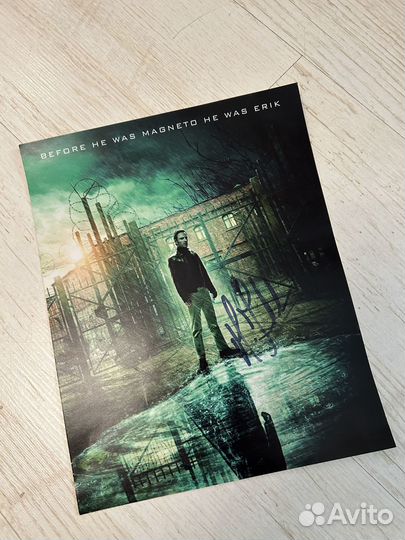 Автограф Майкла Фассбендера (Магнето)