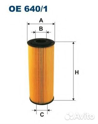 Filtron OE640/1 Фильтр маслянный Audi A3 A4 A6 For