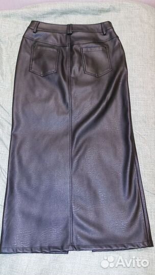 Кожаная юбка и брюки 46 р zarina