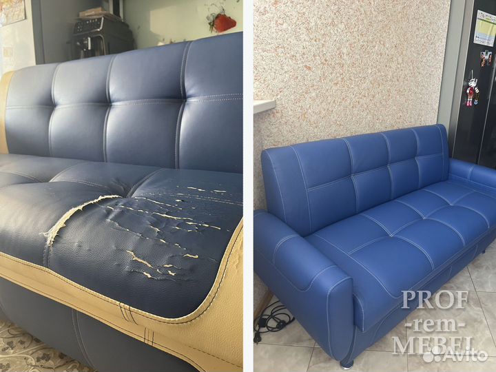 Перетяжка мягкой мебели. Ремонт и реставрация