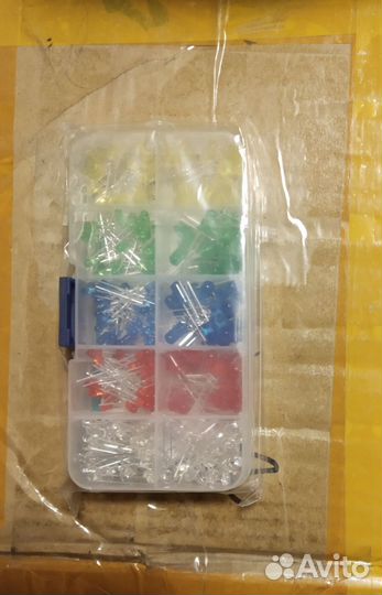 Набор LED светодиоды 300шт 5 цветов 3мм/5мм