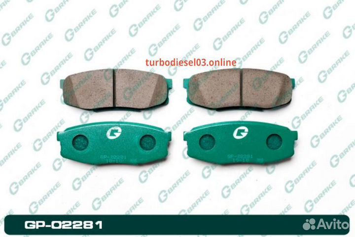 Колодки G-brake GP-02281 GP02281 G-brake