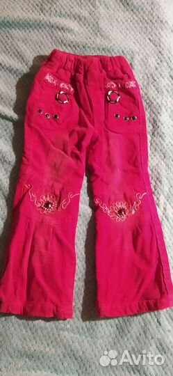 Брюки для девочки утепленные