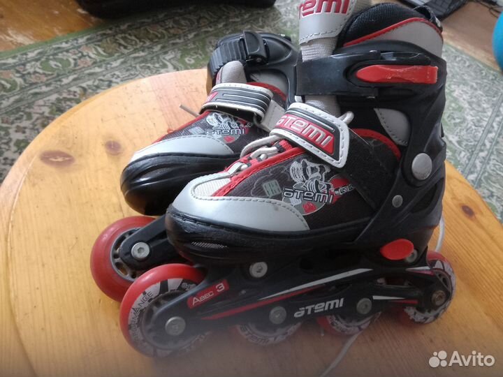 Роликовые коньки детские раздвижные atemi