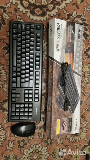 Беспроводная клавиатура и мышь A4tech