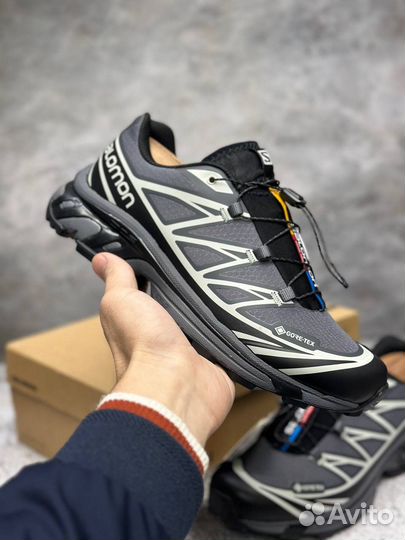 Salomon XT-6 Gore-Tex Black Lunar Rock