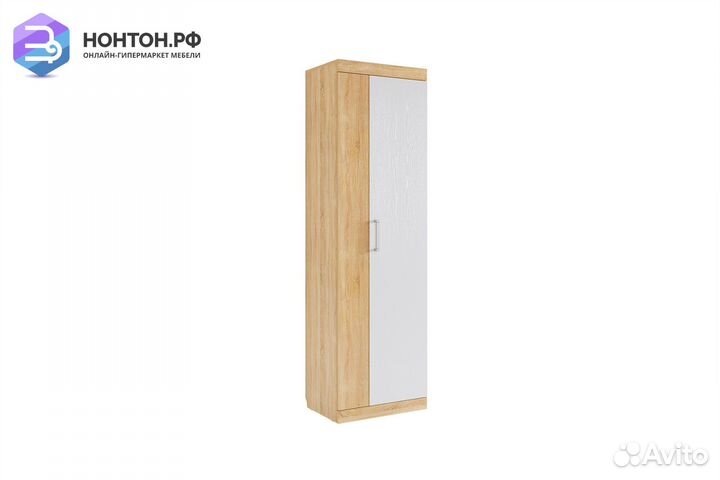 Шкаф 2-х створчатый Макси дуб сонома / белое дерев