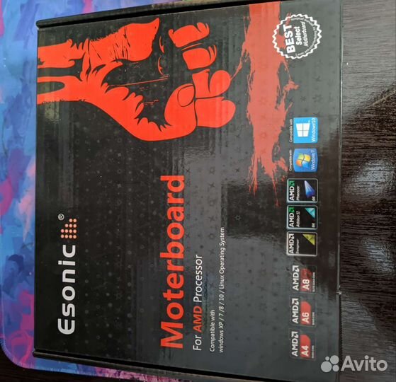 Материнская плата с процессором и памятью