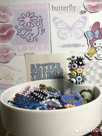 Кольца из бисера