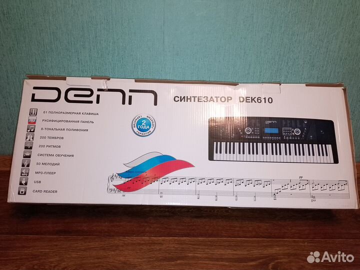 Синтезатор Denn DEK610