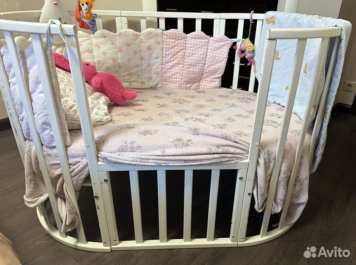 Кроватка транформер и матрас forest kids lavatera