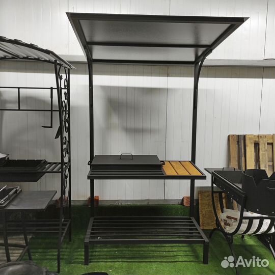 Мангал с крышей