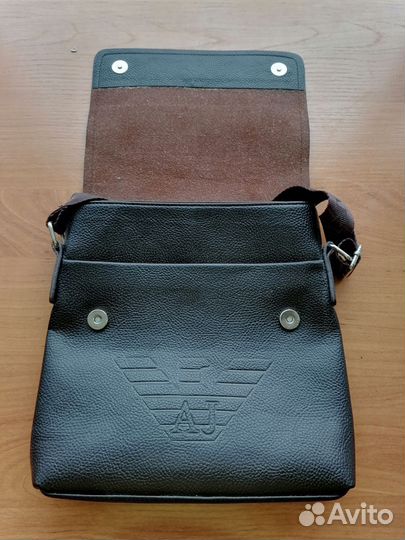 Мужская кожаная сумка через плечо