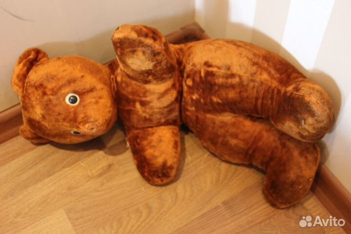 Медведь плюшевый СССР. Коричневый. Плюшевый мишка