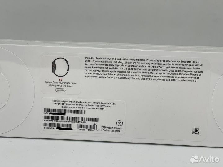 Apple Watch SE 44 Black LTE