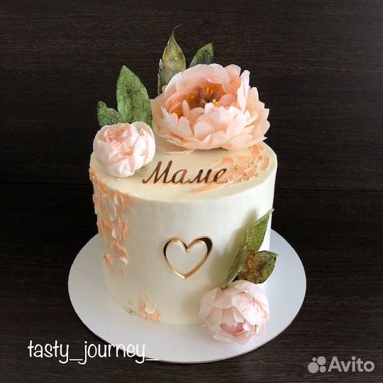 Вафельные цветы для декора тортов