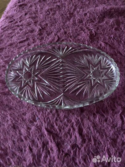 Поднос Хрусталь времён СССР
