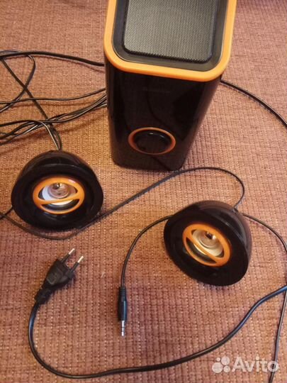 Рабочие колонки с сабвуфером Defender 2.1