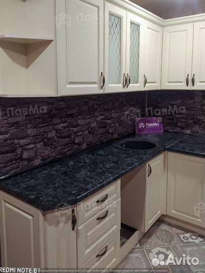 Кухонные гарнитуры в потолок с фасадами Велюр 519