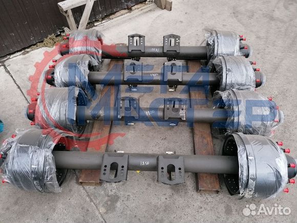 Ось L1 8 тонн в сборе с ABS колея 1850 мм