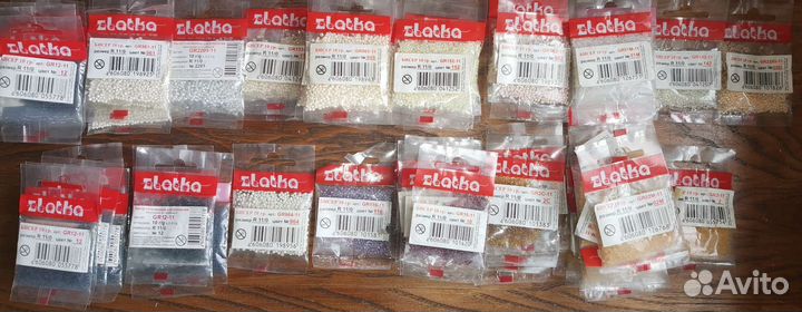 Бисер Гамма 11/0 10г лот из 131 уп