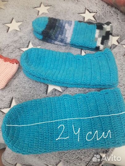 Тапочки вязанные крючком