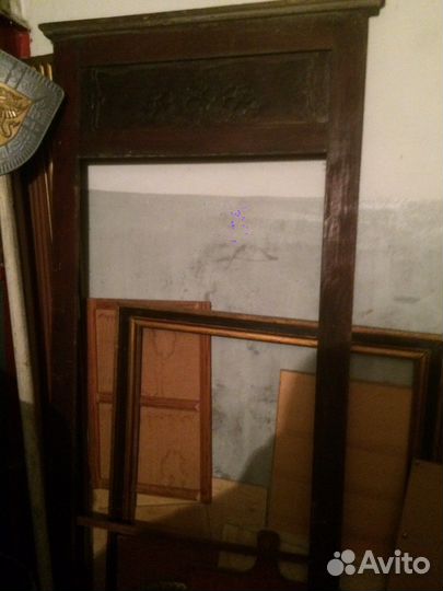 Зеркало большое 1,8м (дубовая рама)