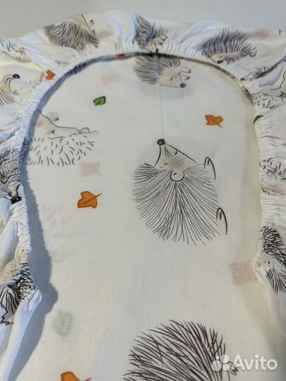 Простынь на резинке 120 60