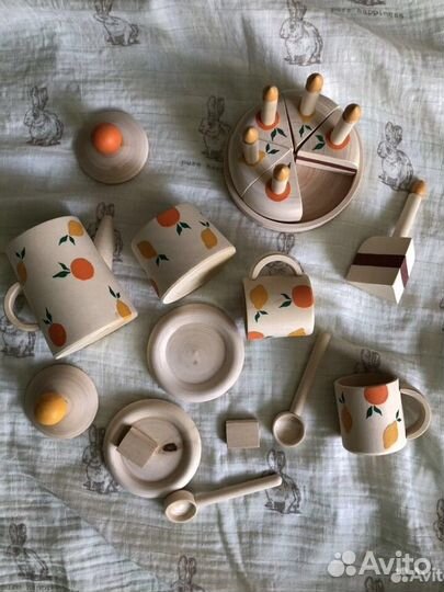 Деревянная детская посуда