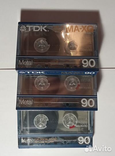 Кассеты TDK MA-XG 90, не вскрытые