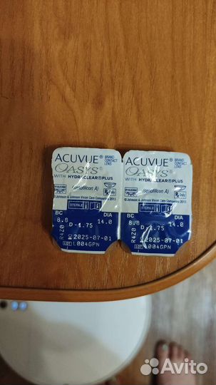 Линзы контактные acuvue oasys
