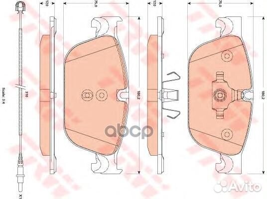 GDB1889 Колодки тормозные citroen C5/DS4/peugeo