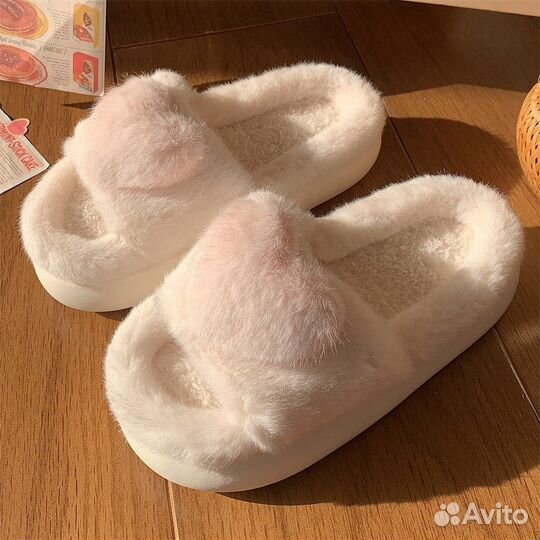 Тапочки домашние пушистые