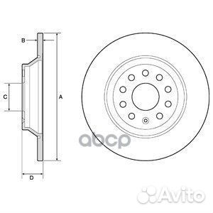 BG4751C Диск тормозной audi Q3 11/skoda kodiaq