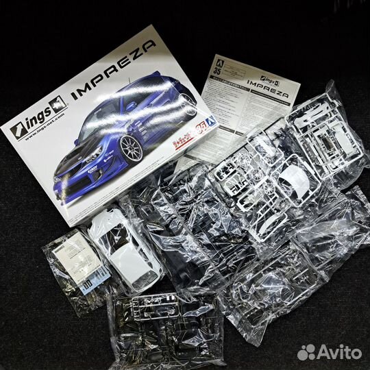 Сборная модель subaru impreza WRX STI 07 GRB ING