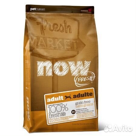NOW fresh Беззерновой для Взрослых собак с Индейко