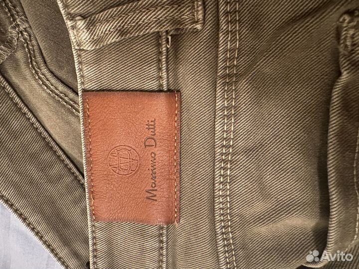 Джинсы massimo dutti хаки