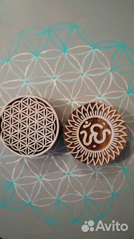 Штампы из дерева по ткани