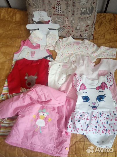 Детские вещи пакетом на девочку 62-74