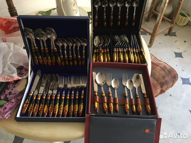 Набор посуды хохлома на 6 персон