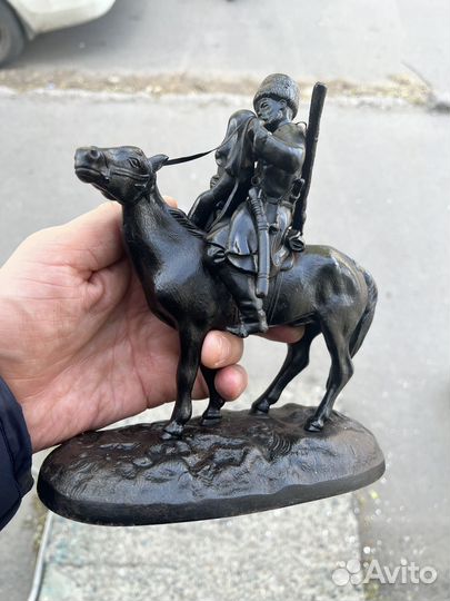 Статуэтка чугун прощание казака с казачкой