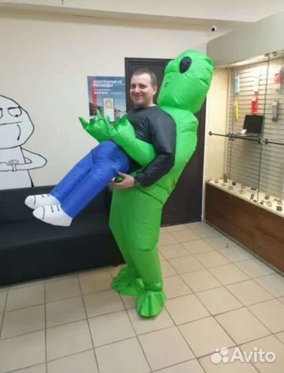 Надувной костюм Инопланетянин новый