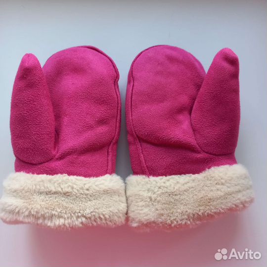 Зимние очень теплые варежки 3-6 лет