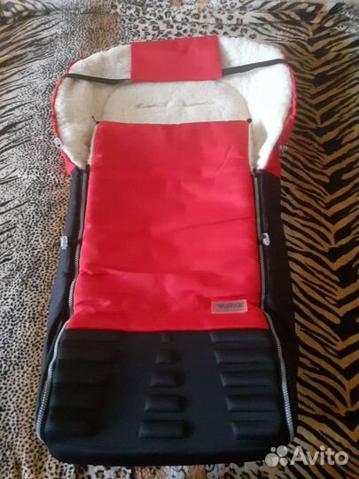 Меховой конверт в коляску овчина