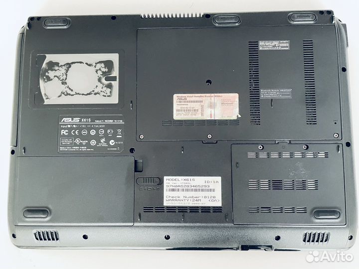 Ноутбук asus X61S на запчасти