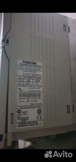 Частотный преобразователь Toshiba