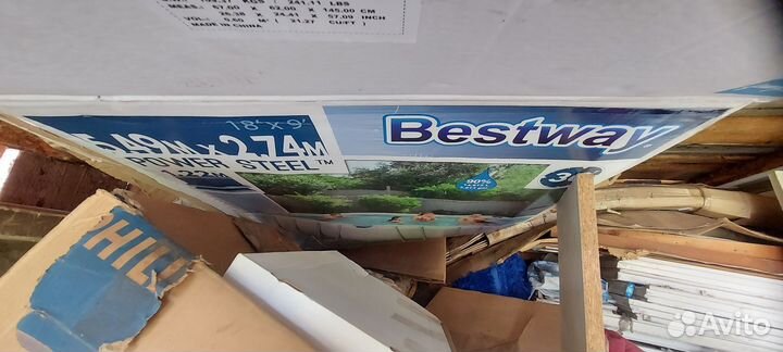 Каркасный бассейн прямоугольный бу