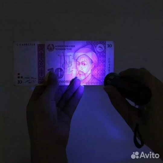 Мощный фокусируемый уф фонарик. Ультрафиолетовый ф