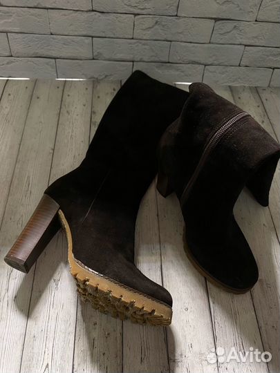 Сапоги женские натуральная замша